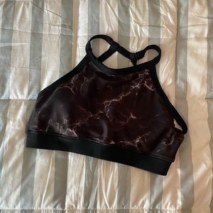 Buffbunny High Neck Marble Sports Bra